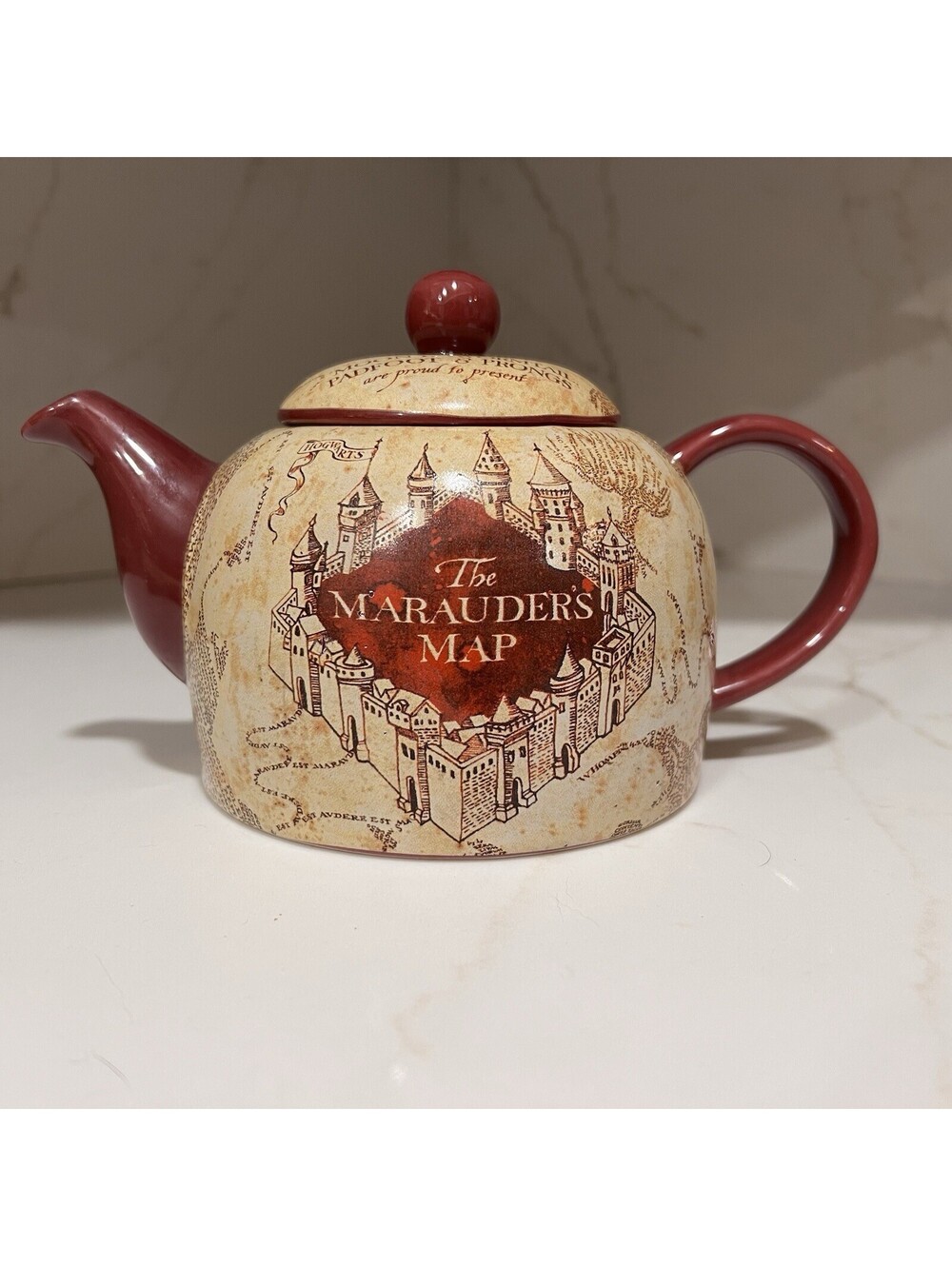 Harry Potter Marauder's Map Ceramic Teapot Seven20 Collectible Hot Topic